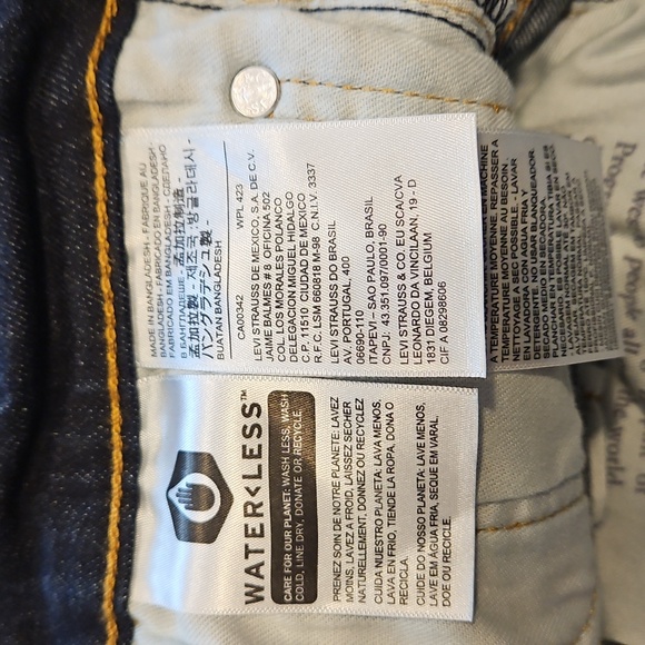 Levi's 512 Mens Dark Blue Skinny Jeans for Men - Picture 7 of 8